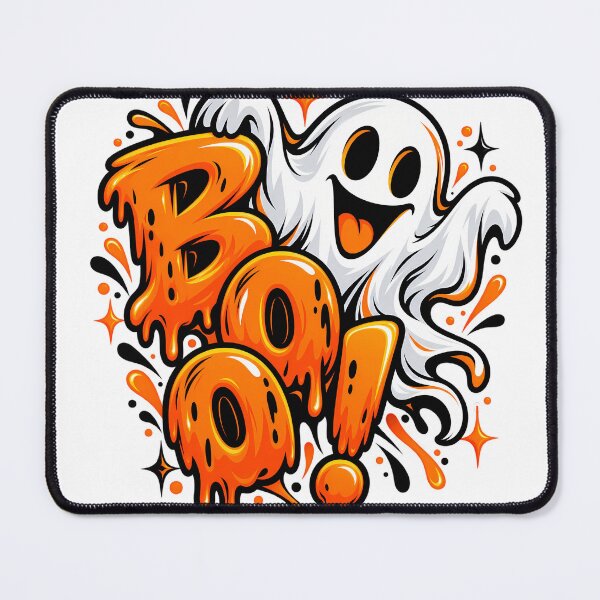Item preview, Spooky Season Smiling Ghost T-Shirt designed and sold by DesignArtist.ia.