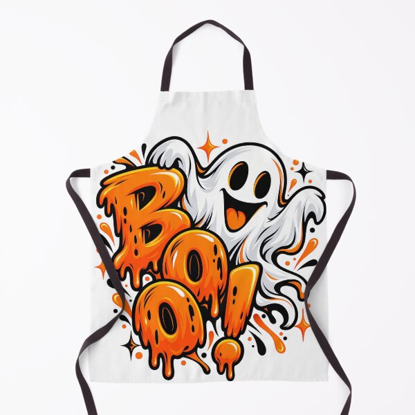 Item preview, Spooky Season Smiling Ghost T-Shirt designed and sold by DesignArtist.ia.