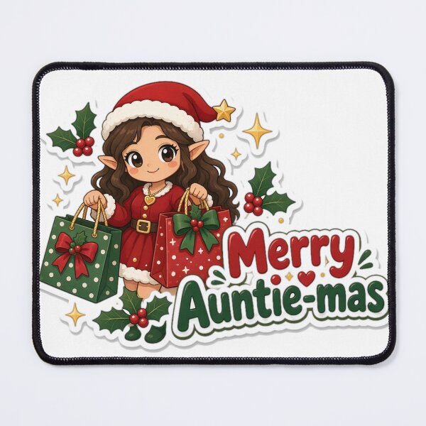 Item preview, Auntie Christmas Merry Auntie-mas Gift designed and sold by Soft Merch.