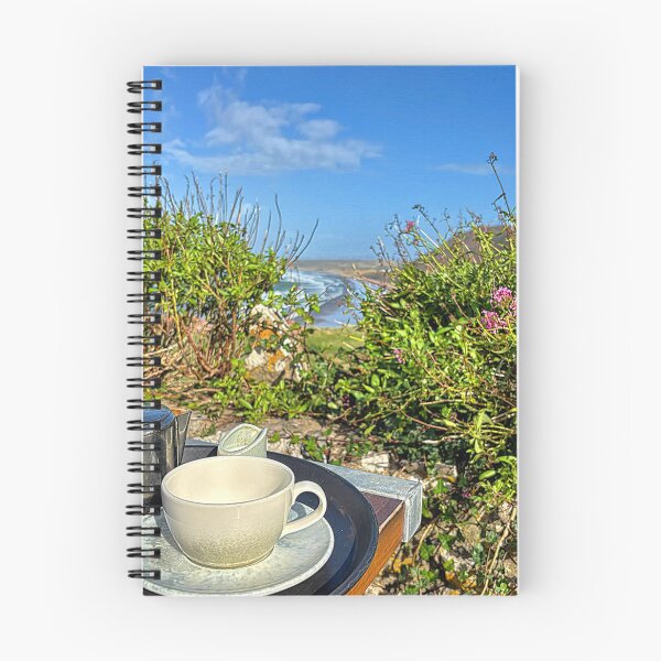 Item preview, Rhossili Bay Beach View and a Cup of Coffee designed and sold by Violaman.