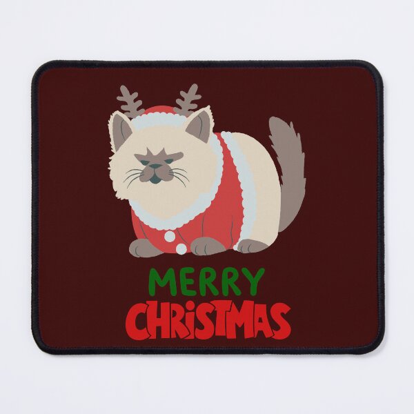 Item preview, Cute Persian Cat Merry Christmas Holiday Art designed and sold by stormk10.