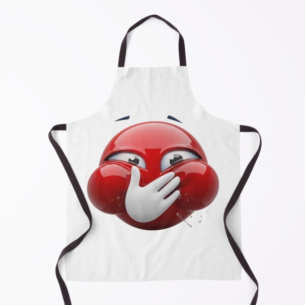 Item preview, Funny Red Face Emoji Holding Back Laughter designed and sold by Tom-Riley.