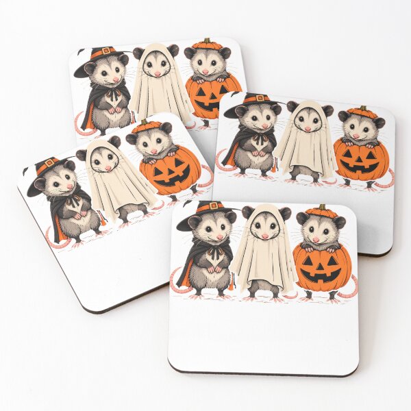 Item preview, Cute Opossum Halloween Costumes Witch Ghost Pumpkin designed and sold by Artbyrome.