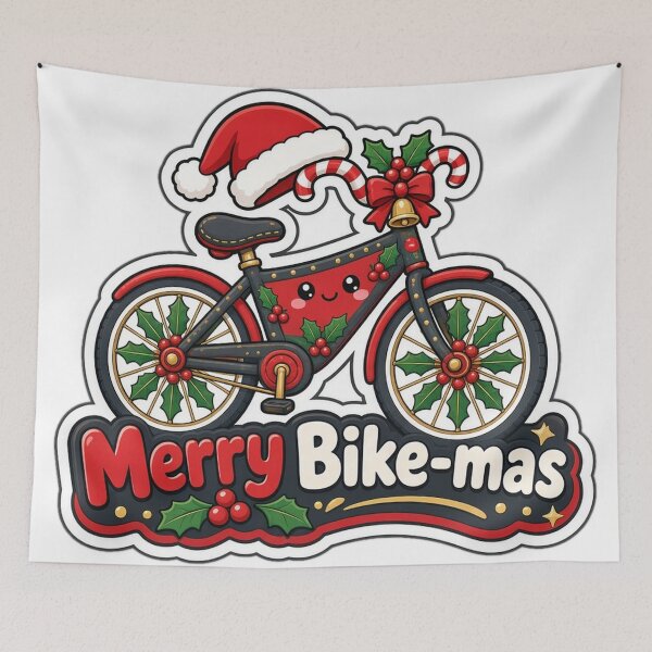 Item preview, Cyclist Christmas Merry Bike-mas Gift designed and sold by Soft Merch.