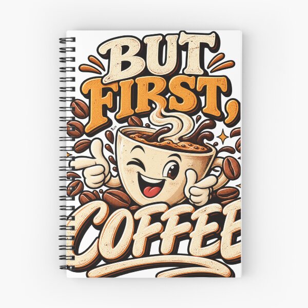 Item preview, But First Coffee Cartoon designed and sold by Neuban.