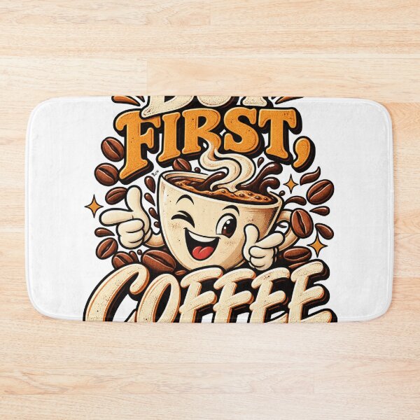 Item preview, But First Coffee Cartoon designed and sold by Neuban.