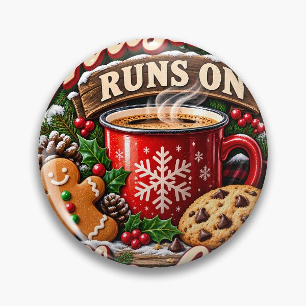 Item preview, Christmas Runs On Coffee And Cookies Coffee Lover Christmas designed and sold by 198tees.