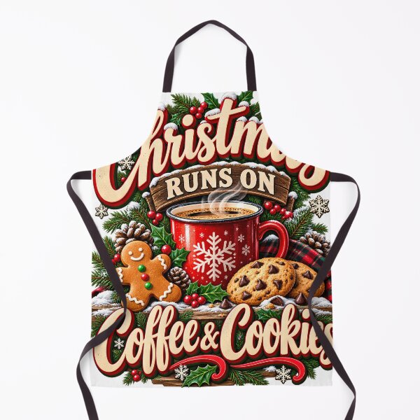 Item preview, Christmas Runs On Coffee And Cookies Coffee Lover Christmas designed and sold by 198tees.