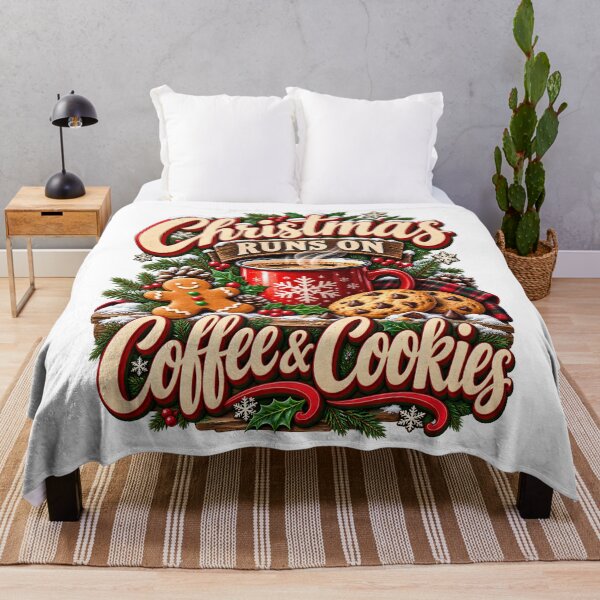 Item preview, Christmas Runs On Coffee And Cookies Coffee Lover Christmas designed and sold by 198tees.