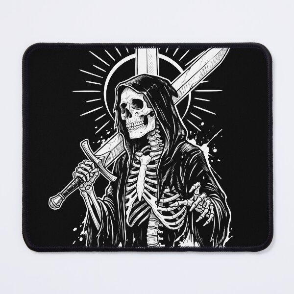 Item preview, Hooded Skeleton Carries a Massive Sword Across Its Shoulder designed and sold by MisteryDesigner.