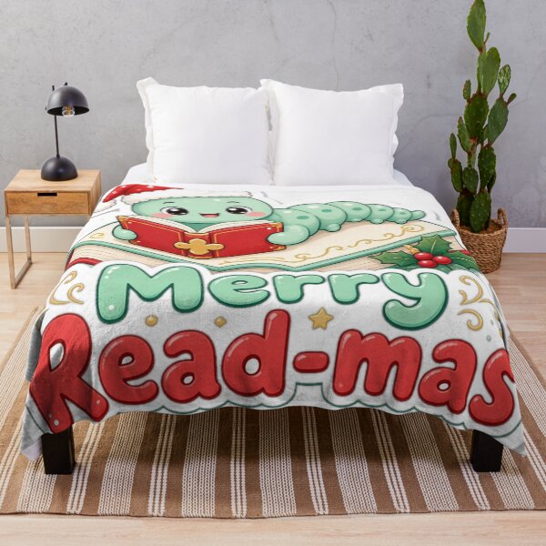 Item preview, Bookworm Christmas Merry Read-mas Gift designed and sold by Soft Merch.