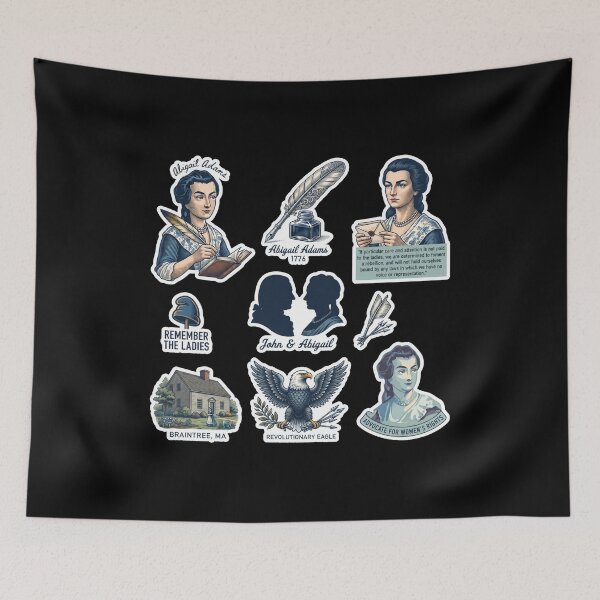Item preview, Abigail adams Revolutionary Women Heritage Collage designed and sold by MOONE FLOWER.