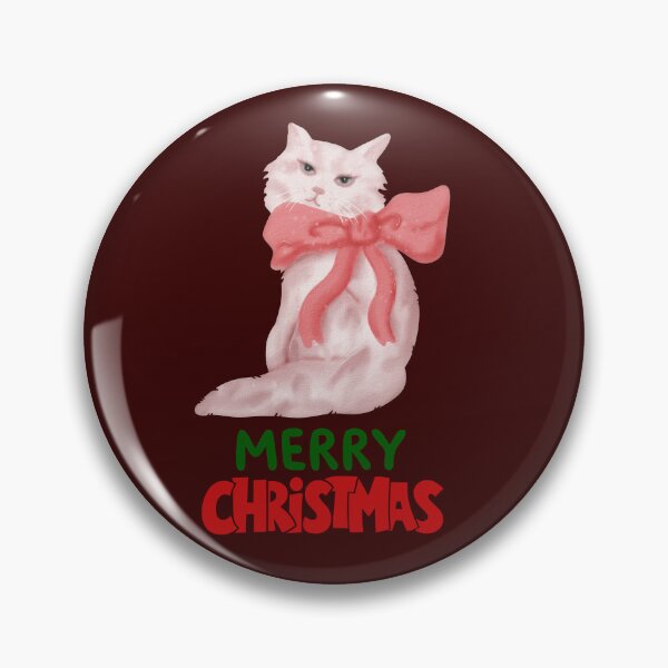 Item preview, Cute Persian Cat Merry Christmas Holiday Art designed and sold by stormk10.
