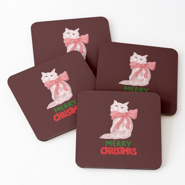 Item preview, Cute Persian Cat Merry Christmas Holiday Art designed and sold by stormk10.