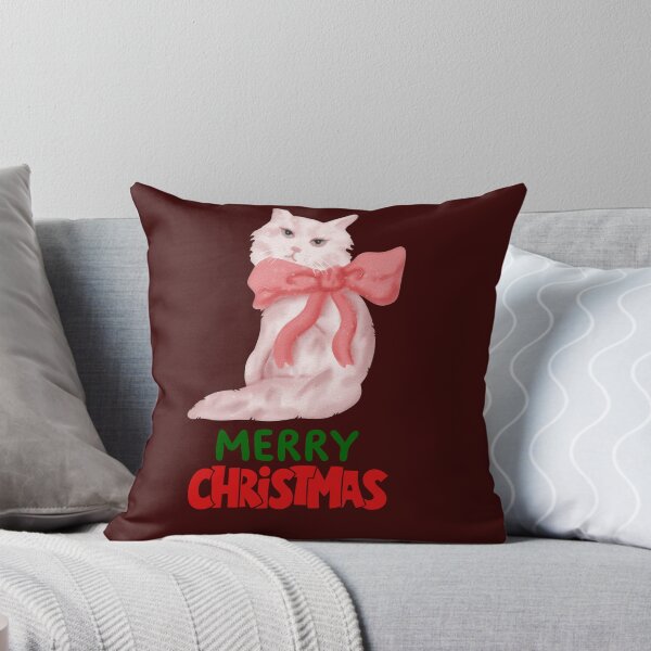 Item preview, Cute Persian Cat Merry Christmas Holiday Art designed and sold by stormk10.