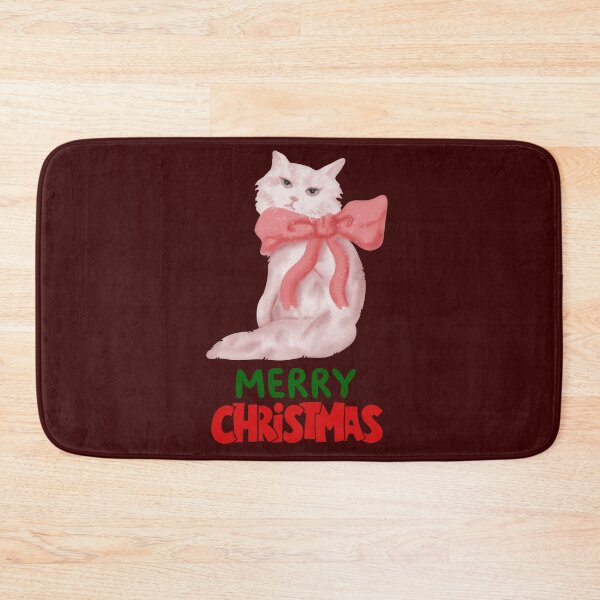 Item preview, Cute Persian Cat Merry Christmas Holiday Art designed and sold by stormk10.