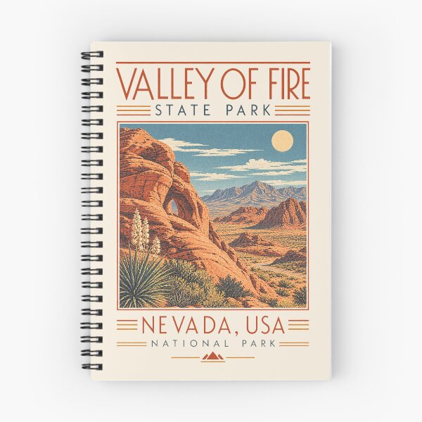 Item preview, Valley of Fire State Park, Nevada, USA [Vintage Illustration] designed and sold by elektronen.