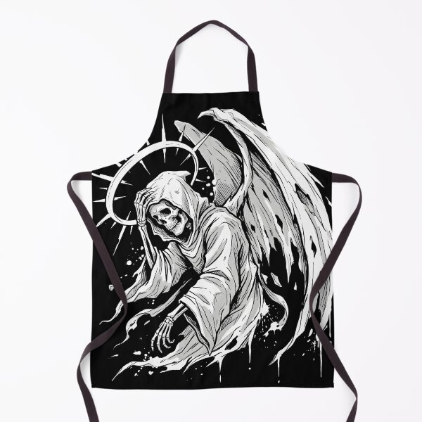 Item preview, Winged Reaper Reaches Down Through a Pale Circular Halo designed and sold by MisteryDesigner.
