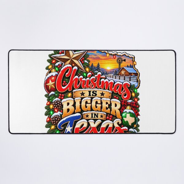 Item preview, Christmas Is Bigger In Texas Lone Star Ranch Christmas designed and sold by 198tees.