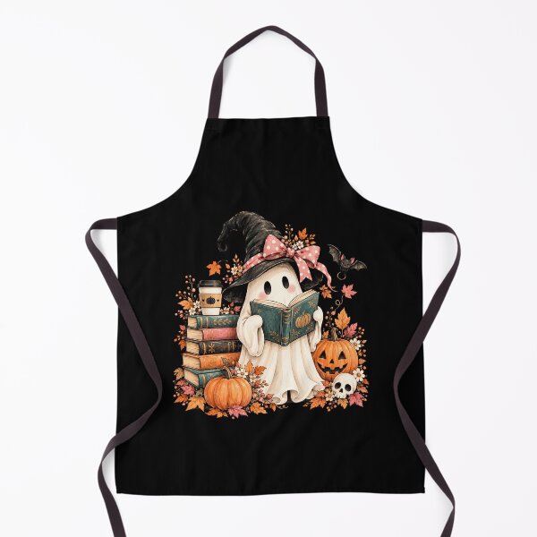 Item preview, Cute Halloween Ghost Reading Book designed and sold by ROUX-ART.