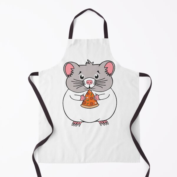 Item preview, Cute Hamster Eating Pepperoni Pizza Slice designed and sold by Sartoris Art.