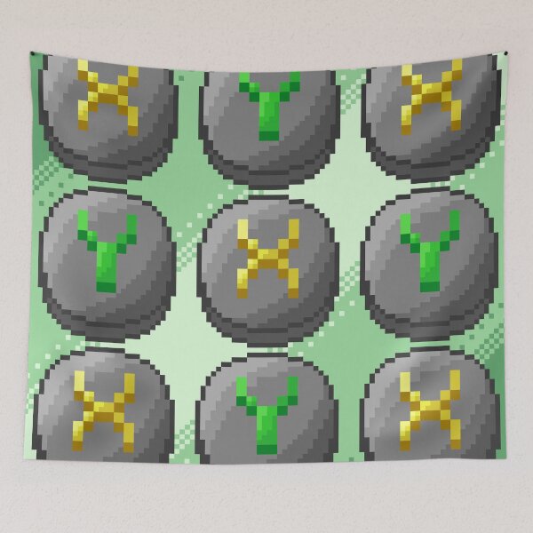 Item preview, X & Y buttons pixelart pattern(version with background colour) designed and sold by CyberphnxArtz.