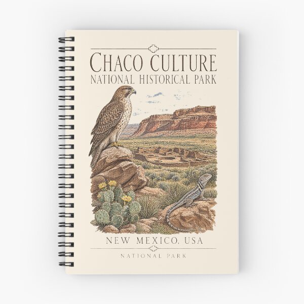 Item preview, Chaco Culture National Historical Park, New Mexico, USA [Vintage Illustration] designed and sold by elektronen.