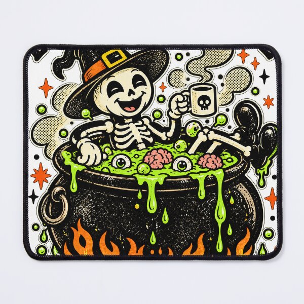 Item preview, Everything Is Fine Skeleton Witch Cauldron Halloween T-Shirt Design designed and sold by KIDEnia.