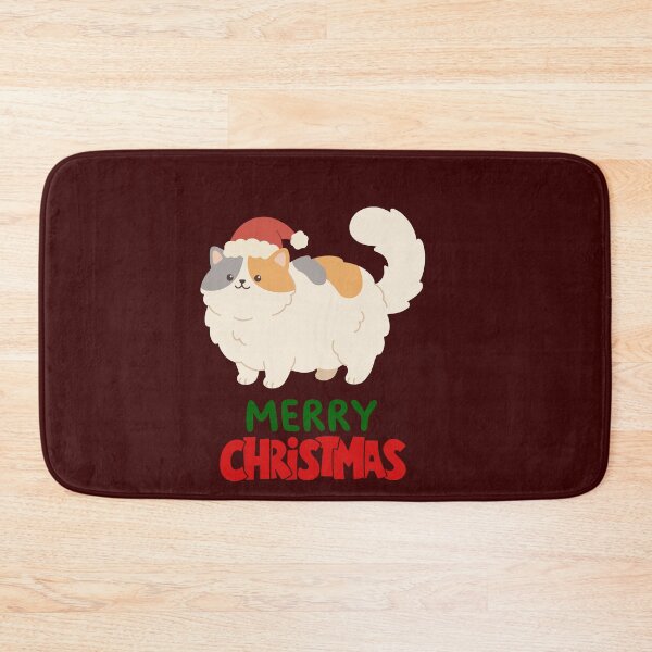 Item preview, Cute Persian Cat Merry Christmas Holiday Art designed and sold by stormk10.