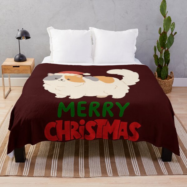 Item preview, Cute Persian Cat Merry Christmas Holiday Art designed and sold by stormk10.