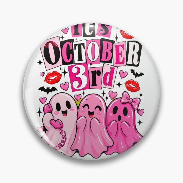 Item preview, Cute October 3rd Pink Ghosts designed and sold by ROUX-ART.