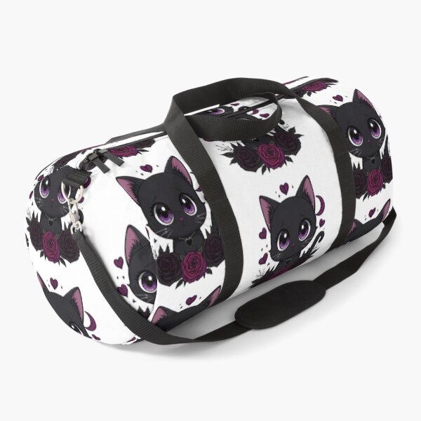Item preview, Sad Gothic Black Cat | Heartbreak Cat With Purple Eyes & Dark Roses designed and sold by dreamz-world.