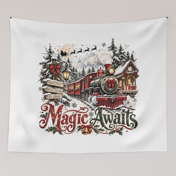 Item preview, Believe in the Magic Vintage Christmas Truck Graphic Tee designed and sold by DesignArtist.ia.