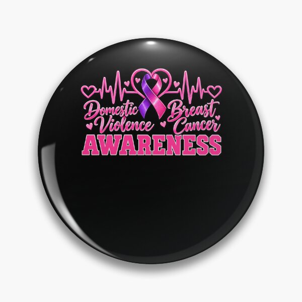 Item preview, Domestic Violence Breast Cancer Awareness designed and sold by ROUX-ART.