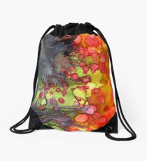 Release - Abstract Painting Drawstring Bag