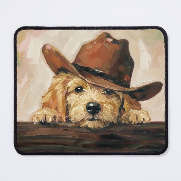 Item preview, Gentle Furfriend In A Western Hat designed and sold by iamdesigns14.