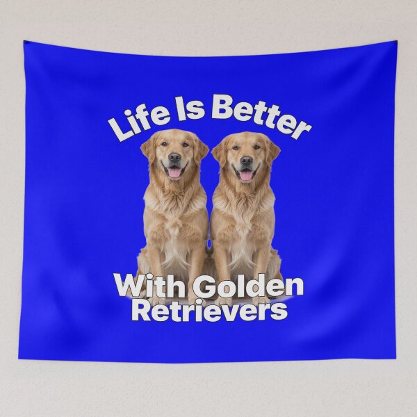 Item preview, Dog Pet Owner Design Life Is Better With Golden Retrievers designed and sold by fantasticdesign.