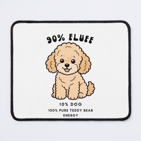 Item preview, Maltipoo Doodle 90 Percent Fluff Cute Teddy Bear Dog Retro Art designed and sold by wildsilencee.