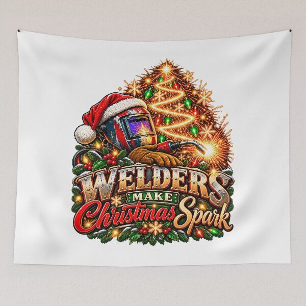Item preview, Welders Make Christmas Spark Welding Sparks Christmas Tree designed and sold by 198tees.