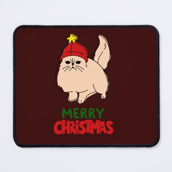 Item preview, Cute Persian Cat Merry Christmas Holiday Art designed and sold by stormk10.