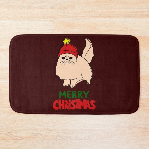 Item preview, Cute Persian Cat Merry Christmas Holiday Art designed and sold by stormk10.