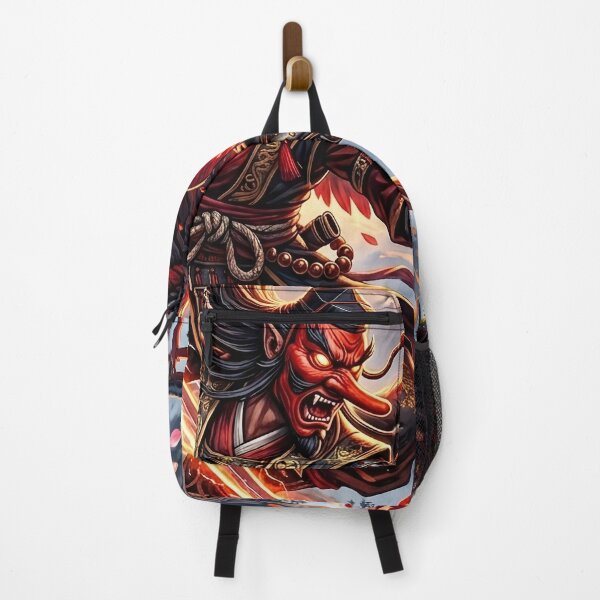 Item preview, Tengu Warrior Wielding a Flaming Katana - Fantasy Art designed and sold by Lucid Dream Pixel.