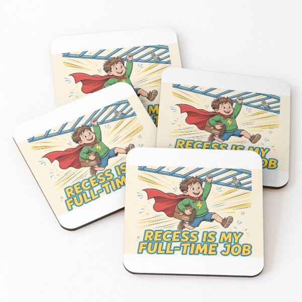 Item preview, Recess Is My Full Time Job Funny Kids Superhero Shirt designed and sold by Hearth & Hue.