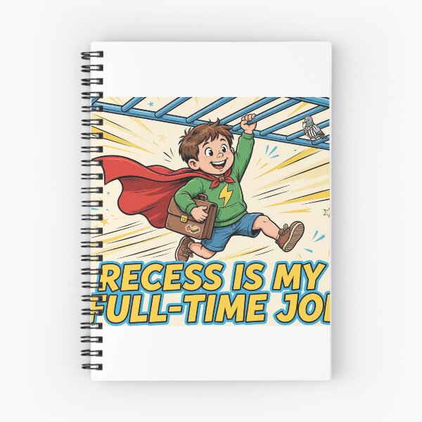Item preview, Recess Is My Full Time Job Funny Kids Superhero Shirt designed and sold by Hearth & Hue.