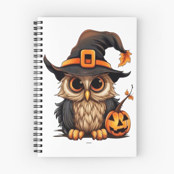 Item preview, Cute Halloween Owl Witch Hat Pumpkin Spooky Autumn Fall Design designed and sold by anemiche.