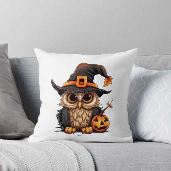 Item preview, Cute Halloween Owl Witch Hat Pumpkin Spooky Autumn Fall Design designed and sold by anemiche.