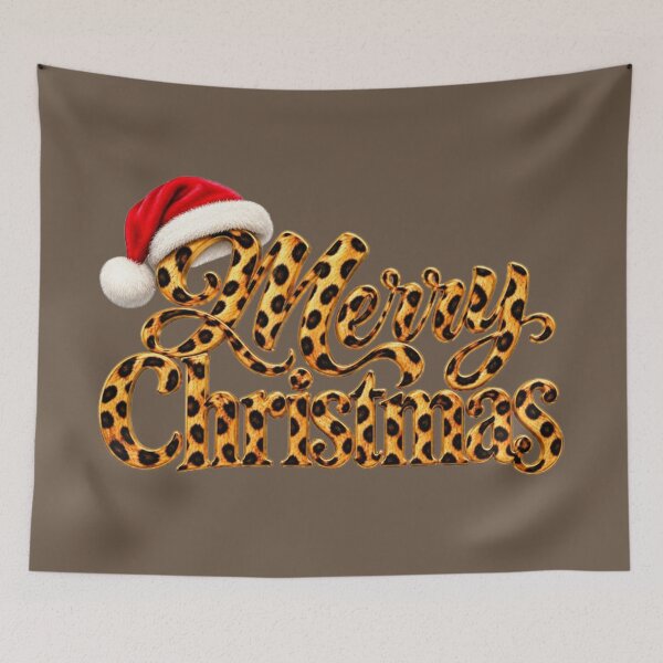 Item preview, Merry Christmas Gold Leopard Design designed and sold by annenambiro.