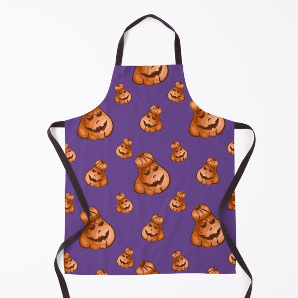 Item preview, Spooky Halloween Pumpkin Pattern — Purple Jack O Lantern Seamless Print designed and sold by LYAN-STORE.