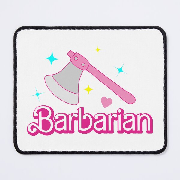 Item preview, Pink Barbarian Barbie D&D Girl Gamer Inspired designed and sold by queenbeanzdesign.
