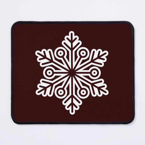 Item preview, Minimalist Winter Snowflake Dark Maroon Seamless Pattern Art designed and sold by Jyoti Digital Artist.